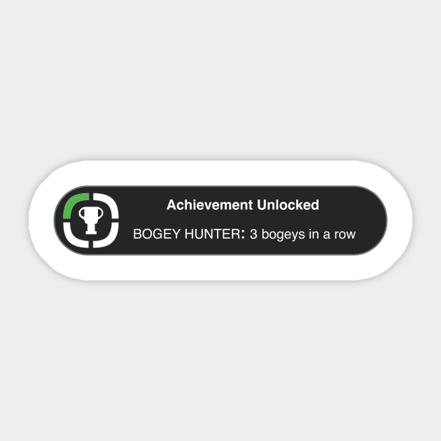 Bogey Hunter Achievement Sticker by Wild Pack